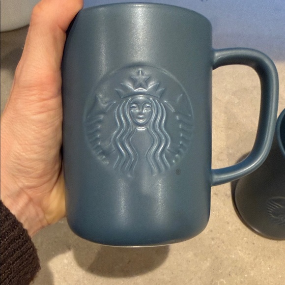 Starbucks Dark Blue Mug (set of 3) - Picture 5 of 11